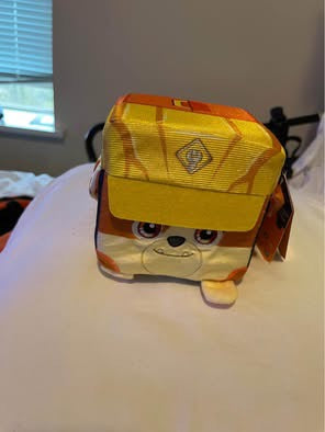 Rubble & Crew, Rubble, 4-Inch Cube-Shaped Plush Toy for Kids Ages 3+