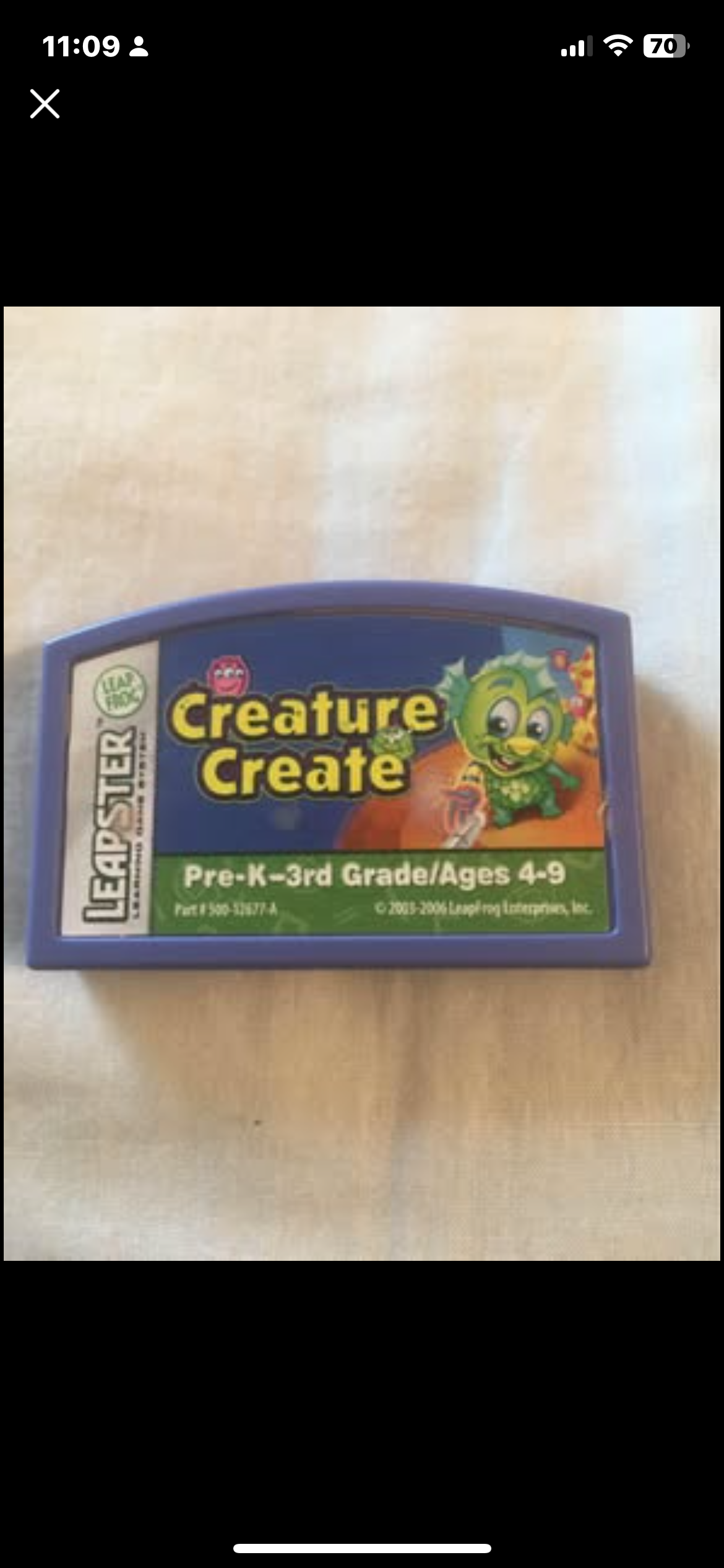 LeapFrog Leapster Creature Create Cartridge Video Game (Pre-K-3rd 4-9 years)